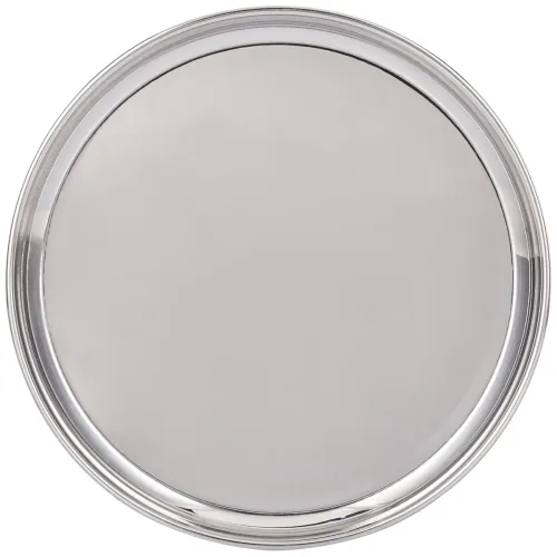 Image of Neelam Stainless Steel 25cm Buffet Plate Silver