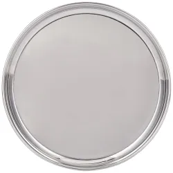 Neelam Stainless Steel 25cm Buffet Plate Silver