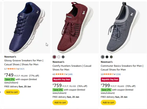 Image of Neemans Casual Shoes upto 77% Discount