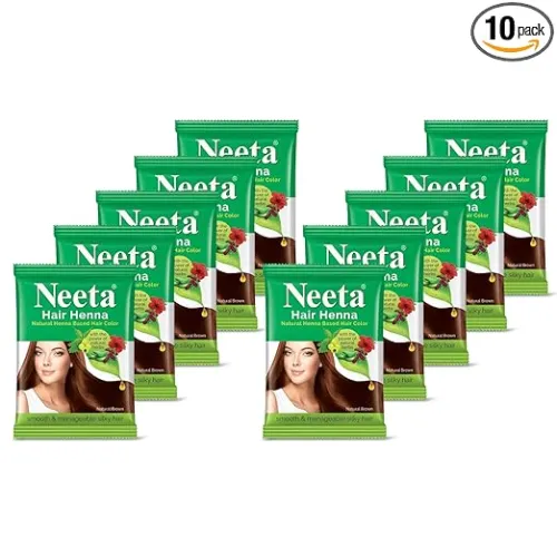 Image of Neeta Hair Henna Colour Natural Brown, 15g, po10