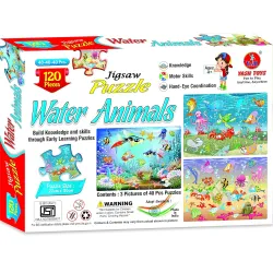 Negi Educational Water Animals Jigsaw Puzzle