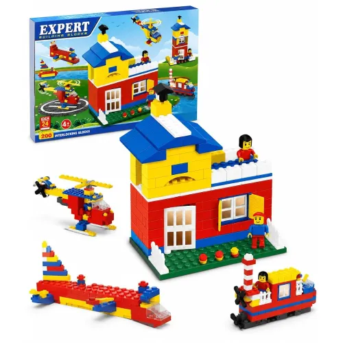 Image of Negi Expert 200-Piece Building Blocks Set for Kids