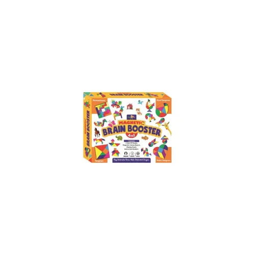 Image of Negi Magnetic Brain Booster 4 in 1 Puzzle Game Includes Tangram,Pentominoes,Oval Tangram and Heart Tangram