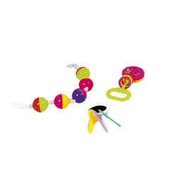 Negi Rattle Set, Multi Color (3 Pieces)