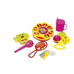 Negi Rattle Set, Multi Color (7 Pieces)