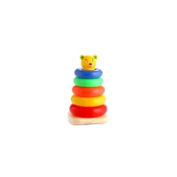 Negi Stacking Teddy Rings for Babies & Toddlers - 5 Rings