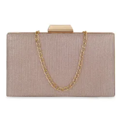 Nelle Harper Womens Clutch (Light Gold)