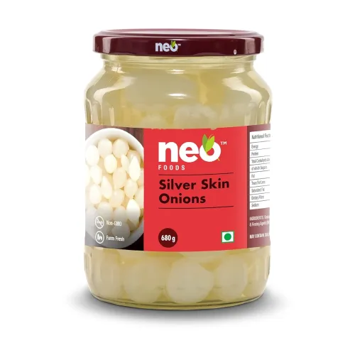 Image of Neo Silver Skin Onions 680g I Sirka Onion I 100% Plant Based & Natural I Ideal for Cocktail and as Side Dish for Snacks 