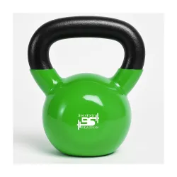 Neoprene/Vinyl Coated Cast Iron Kettlebell Weight – 2kg to 20kg | Home Gym Strength Training Equipment for Men & Women |