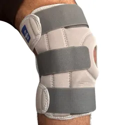 neoprene Knee Support For Men & Women | Gym Squats Knee Belt/cap | Adjustable Compression Knee Support Braces For Knee Pain, Arthritis, Joint Pain Relief, Meniscus Tear | Gray (Pack of 1)