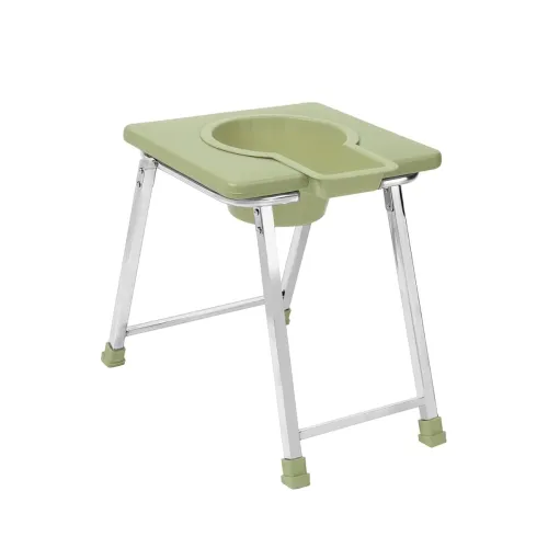 Image of NEOSAFE Stainless Steel Premium Folding Shower Bathing Toilet Seat 