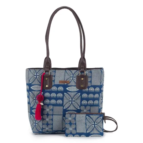 Image of NEPRI Office Pouch Stylish Set of 2 Tote Bags for Women
