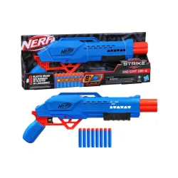 Nerf Alpha Strike Big Cat Db-2 Blaster,Double-Barrel Blasting, Fires 2 Darts in A Row,Includes 8 Official Nerf Elite Darts,Multicolor, Birthday Gift for Kids