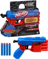Nerf Alpha Strike Claw QS-4 Blaster,4-Dart Blasting,Easy to Load,Incl. 4 Darts,for 8+ Guns & Darts (Multicolor)