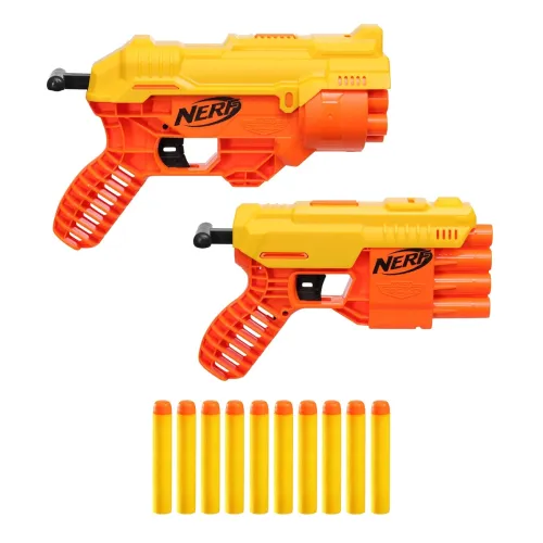 Image of Nerf Alpha Strike Fang QS-6 and Cobra RC-6 Blasters for Kids