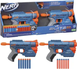 Nerf Elite 2.0 Volt SD-1 Blaster 2-Pack Includes 2 Blasters and 12 Elite Darts Guns & Darts  (Multicolor)