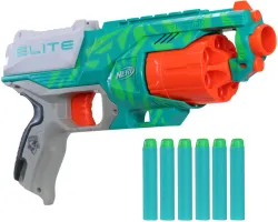 Nerf Elite Disrupter Blaster - 6 Dart Rotating Drum, 6 Official Elite Dart