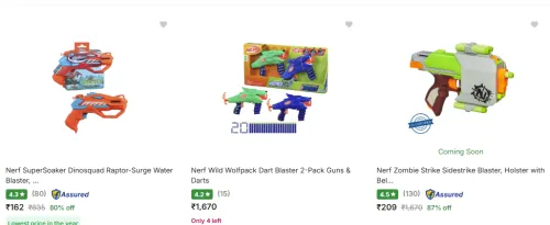 Image of Nerf Toys And Games Minimum 80% Off