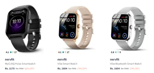 Image of Nervfit Smart Watch at Minimum 70% Discount