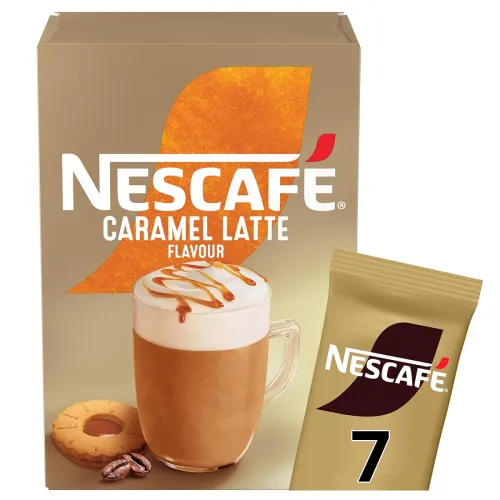 Image of NESCAFÉ Caramel Latte Instant Coffee 7 x 17g Sachets