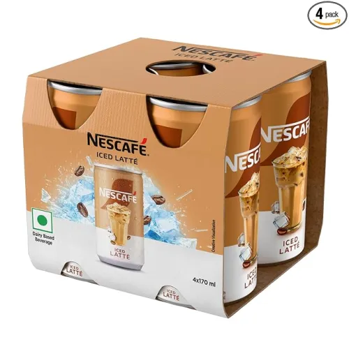Image of Nescafe Café-Style Iced Latté Coffee Pack of 4