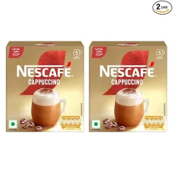 Nescafe Cappuccino Instant Coffee Premix 25g * 5 Sachets * 2