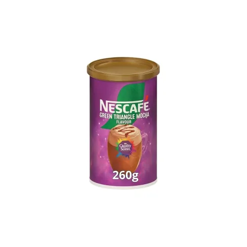 Image of NESCAFE Green Triangle Mocha Flavour Instant Coffee, 260g, Medium Roast, Powder Form