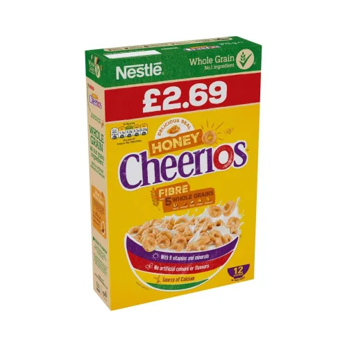 Image of Nestle Whole Grain Honey Cheerios Cereal, 375 g