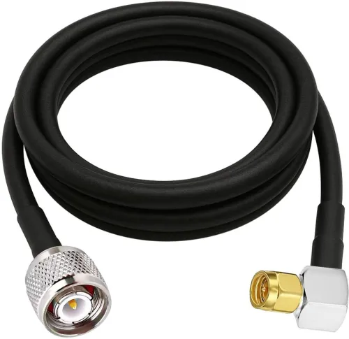 Image of Netboon 5M HLF400 Coaxial Cable – TNC to SMA Right Angle