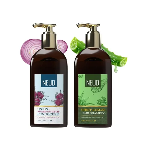 Image of NEUD Onion & Aloe Vera Shampoo Combo (300ml x 2)