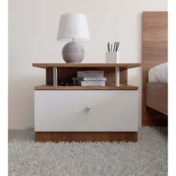 NEUDOT Pico BST Bedside End Table with 1 Drawer Storage