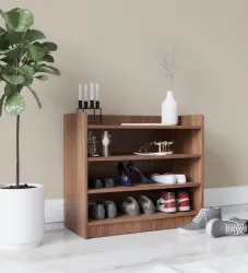 NEUDOT SKO Engineered Wood Shoe Rack (Teak)
