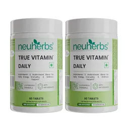 Neuherbs Multivitamin - 60 Tablets | True Vitamin Supplement For Men & Women | Multi Vitamin & Minerals With Vitamin C, 