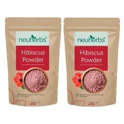 Neuherbs Organic Hibiscus Powder 100g (Pack of 2) | Ayurvedic Hair & Skin Care Powder for Hair Growth, Scalp Nourishment & Glowing Skin | Rich in Antioxidants & Vitamin C | 100% Natural & Ve...