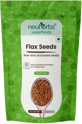 Neuherbs Raw Unroasted Brown Flax Seeds  (400 g)