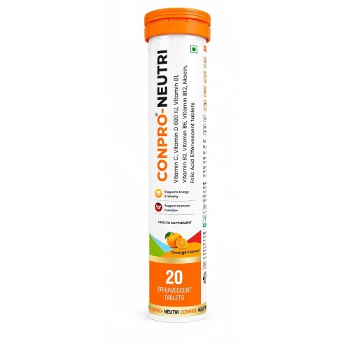 Image of Neutri Multivitamin Effervescent Tablets, Orange Flavour, 20