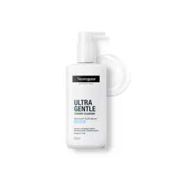 Neutrogena Ultra Gentle Creamy Cleanser | 14X Gentler Cleanser | All Skin Types Including Sensitive Skin | Face Wash for Sensitive Skin for Men & Women | With Barriercare Technology & 10% Gl...