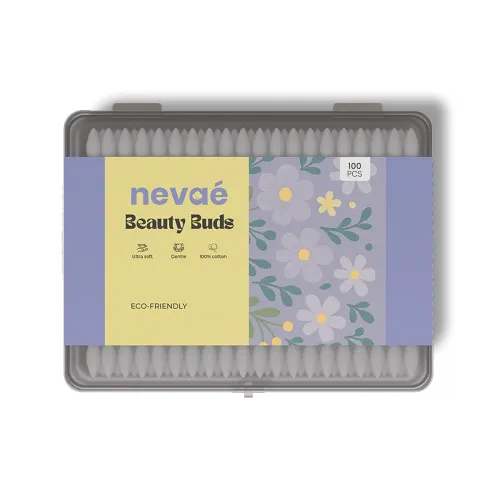 Image of Nevae Cotton Beauty Buds 200 Swabs (100 Pcs each)