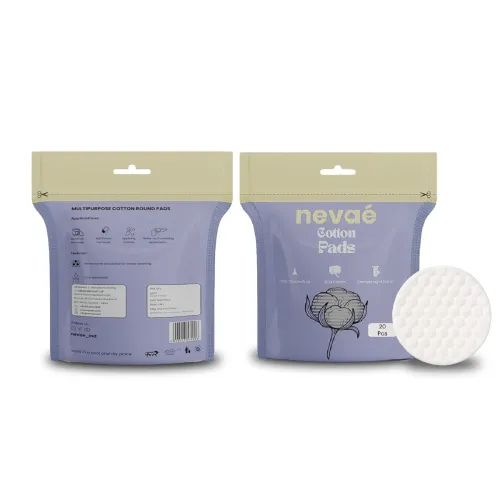 Image of Nevae Premium Cotton Pads for Face (Pack of 2 40 pcs) 