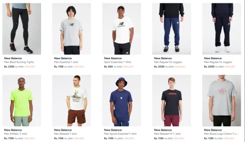 Image of New Balance Clothing at minimum 70% Discount
