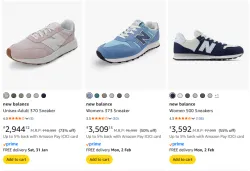 new balance Footwear @ Up to 73% OFF