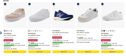 Image of new balance Men's Shoes at minimum 79% Discount