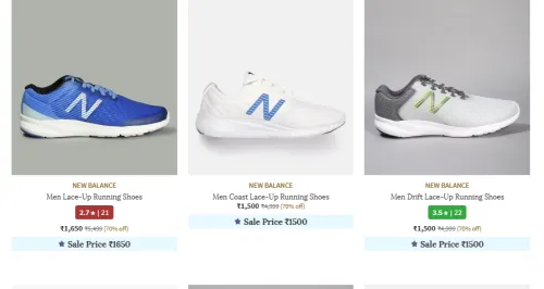 Image of New Balance Men Shoes up to 70% Discount