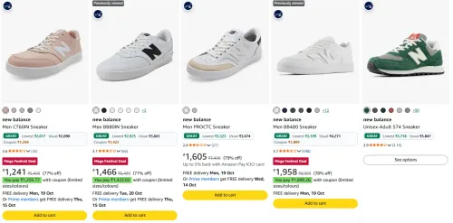 Image of New Balance Men Sneaker at minimum 75% Discount