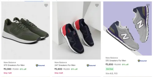 Image of New Balance Men’s Casual Shoes @ Minimum 60% Discount