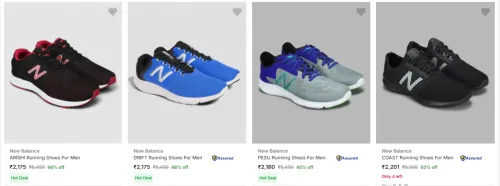 Image of New Balance Men’s Sports Shoes at Minimum 60% Discount