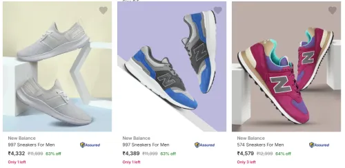 Image of New Balance Men’s Casual Shoes at minimum 60% Discount