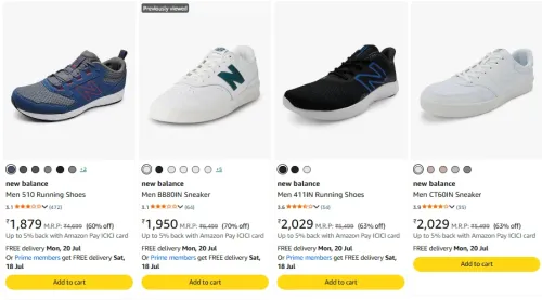 Image of New Balance Men's Shoes upto 70% discount 