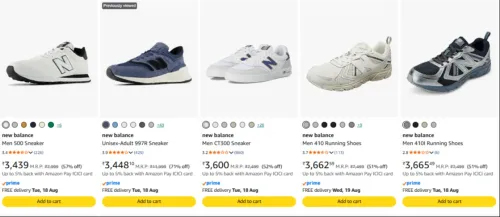 Image of New Balance Men's Shoes upto 71% off