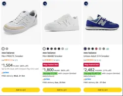 new balance Mens Shoes upto 80% Off